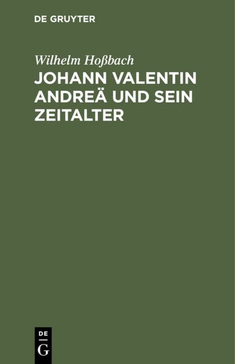 Produktbild: Johann Valentin Andre&auml; und sein Zeitalter