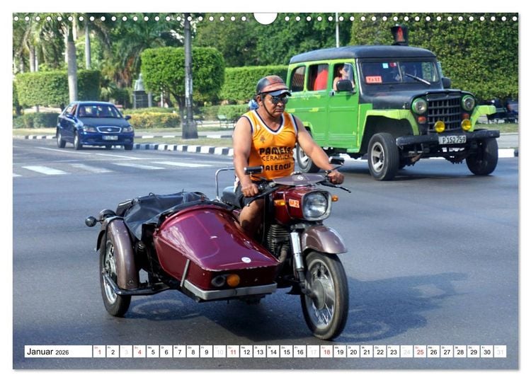 Produktbild: Mythos MZ - Ein DDR-Motorrad auf Kuba (Wandkalender 2026 DIN A3 quer), CALVENDO Monatskalender