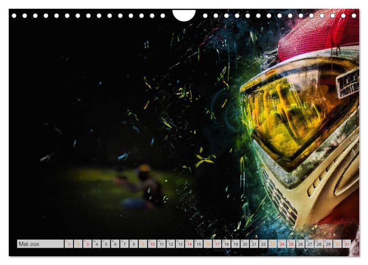 Produktbild: Paintball - extrem cool (Wandkalender 2026 DIN A4 quer), CALVENDO Monatskalender