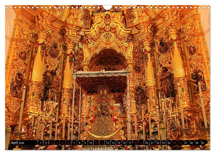 Produktbild: El Rocio - Andalusiens faszinierende Wallfahrt (Wandkalender 2026 DIN A3 quer), CALVENDO Monatskalender