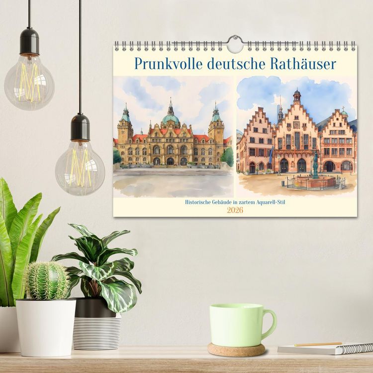 Produktbild: Prunkvolle deutsche Rath&auml;user (Wandkalender 2026 DIN A4 quer), CALVENDO Monatskalender