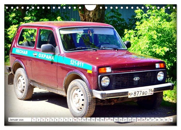 Produktbild: LADA NIVA - 4x4 aus der UdSSR (Wandkalender 2026 DIN A4 quer), CALVENDO Monatskalender