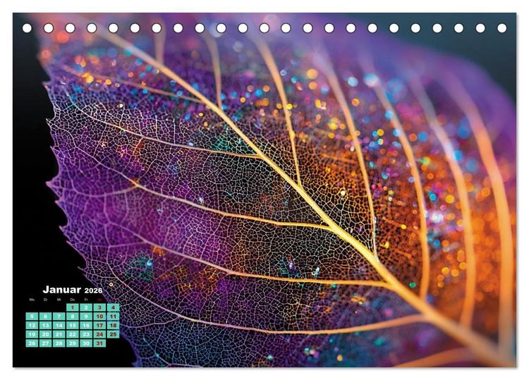 Produktbild: Herbstgefl&uuml;ster - Farben, die vom Wind erz&auml;hlen (Tischkalender 2026 DIN A5 quer), CALVENDO Monatskalender