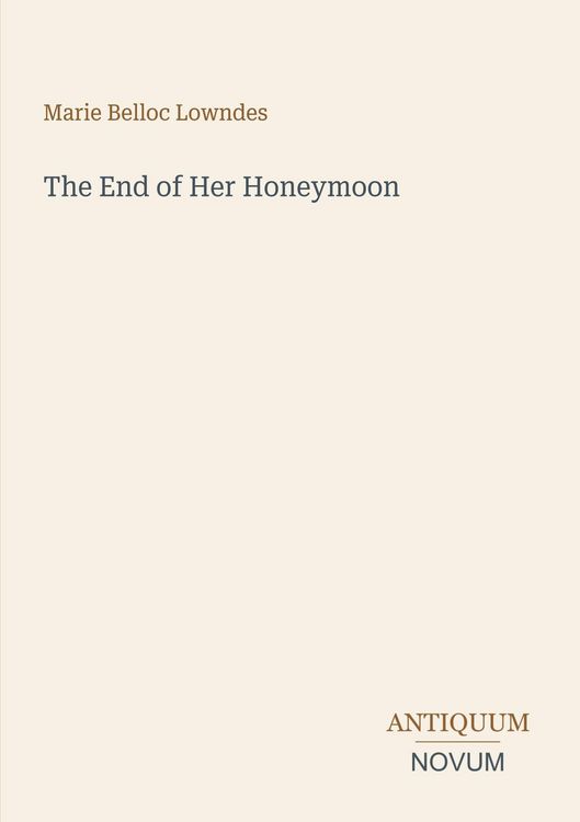 Produktbild: The End of Her Honeymoon