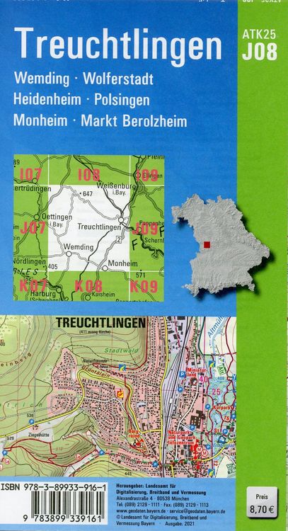 Produktbild: Kitzingen 1:25 000