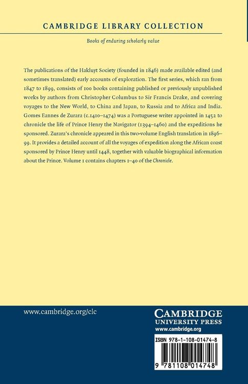 Produktbild: The Chronicle of the Discovery and Conquest of Guinea