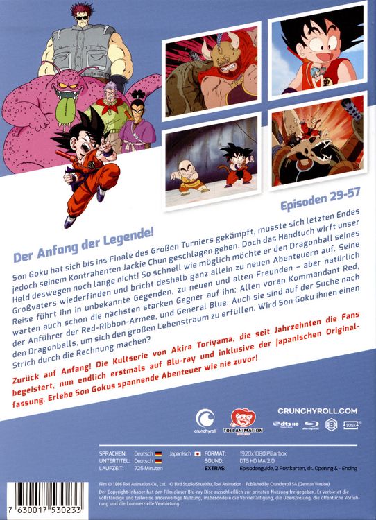 Produktbild: Dragon Ball - Die TV-Serie - Blu-ray Box 2 [3 BRs]