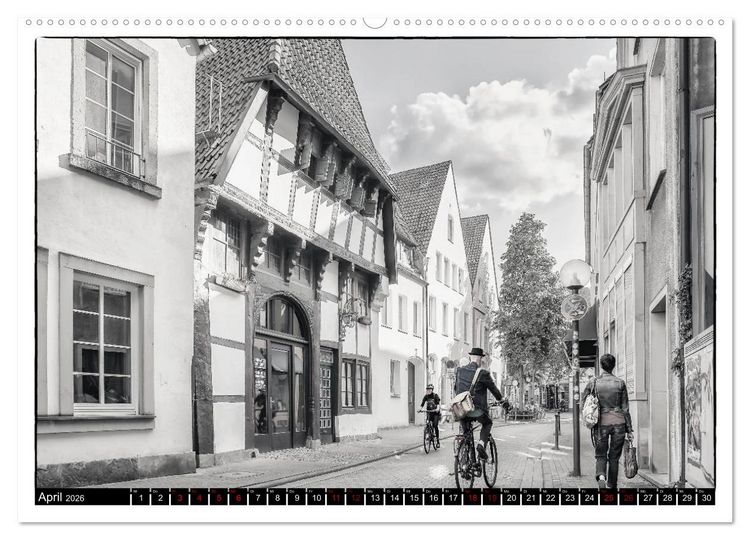 Produktbild: Osnabr&uuml;ck f&auml;hrt Fahrrad (Wandkalender 2026 DIN A2 quer), CALVENDO Monatskalender