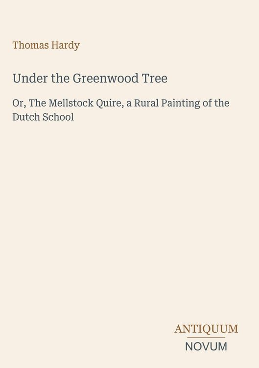 Produktbild: Under the Greenwood Tree