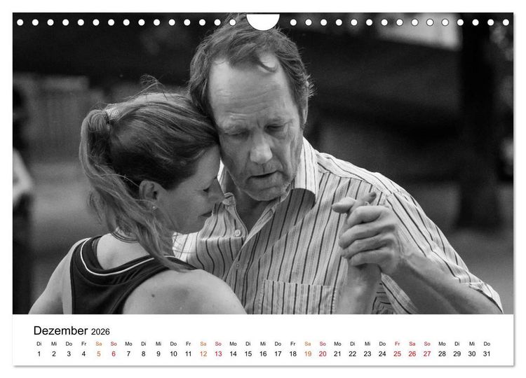 Produktbild: Tango Argentino - Paare beim Tanz auf &ouml;ffentlichen Pl&auml;tzen (Wandkalender 2026 DIN A4 quer), CALVENDO Monatskalender