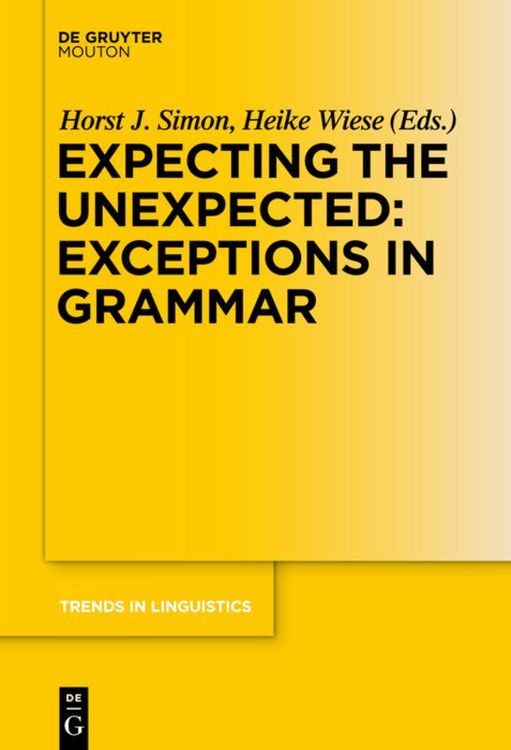 Produktbild: Expecting the Unexpected: Exceptions in Grammar