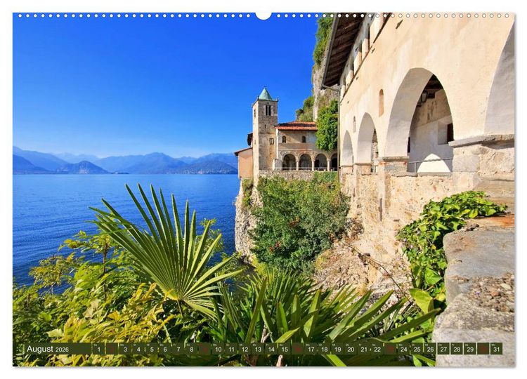 Produktbild: Lago Maggiore - Bezaubernde Orte am Ostufer (hochwertiger Premium Wandkalender 2026 DIN A2 quer), Kunstdruck in Hochglanz