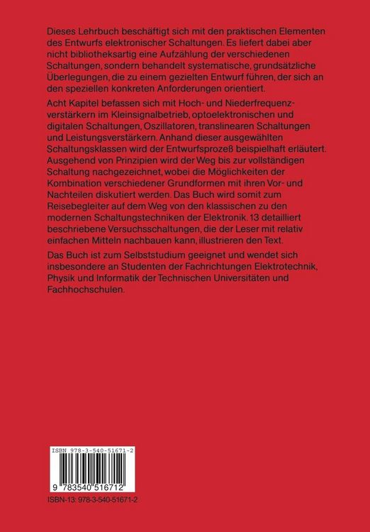 Produktbild: Die Kunst des Entwurfs elektronischer Schaltungen