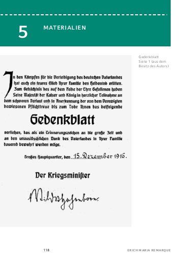 Produktbild: Im Westen nichts Neues von Erich Maria Remarque - Textanalyse und Interpretation