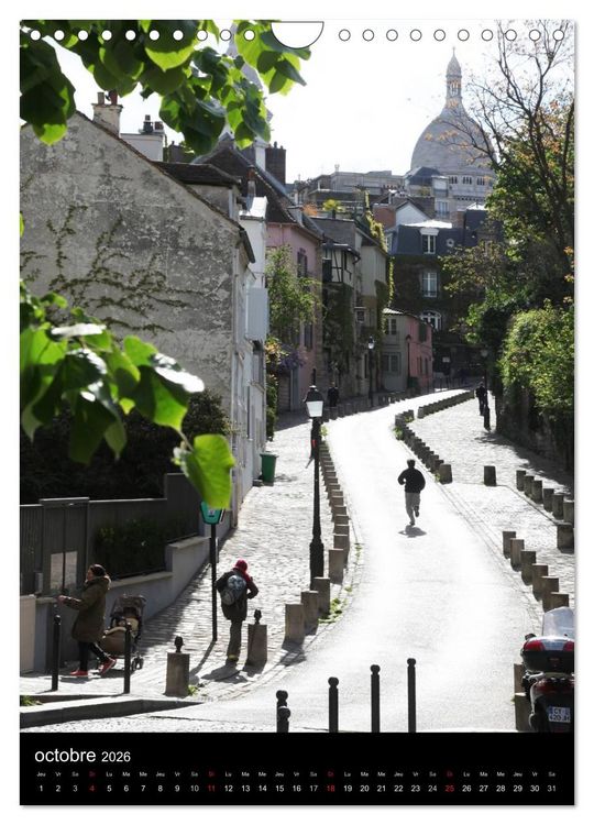 Produktbild: Lumi&egrave;res de Montmartre (Calendrier mural 2026 DIN A4 horizontal), CALVENDO calendrier mensuel