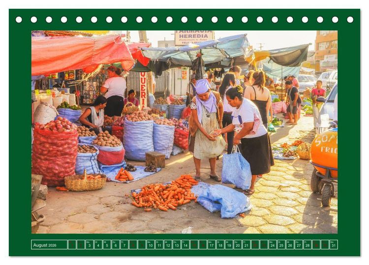 Produktbild: Bolivien - Marktimpressionen (Tischkalender 2026 DIN A5 quer), CALVENDO Monatskalender