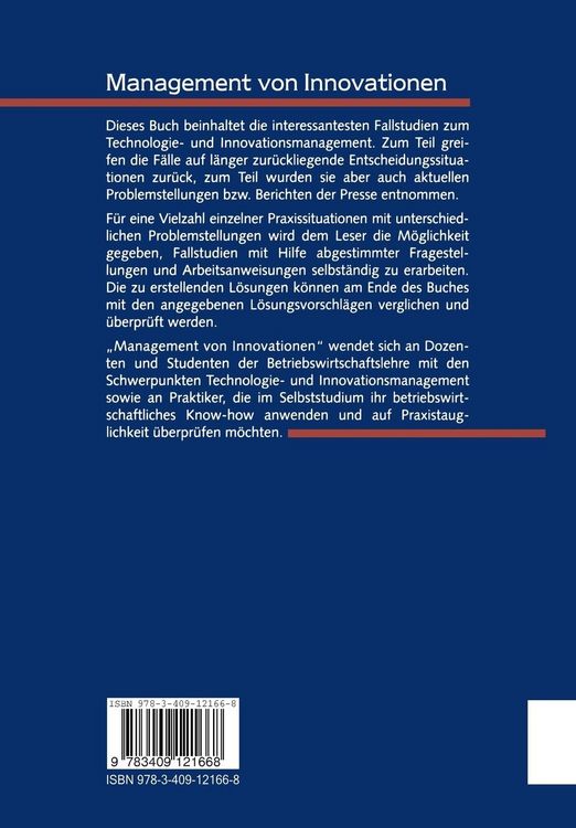 Produktbild: Management von Innovationen