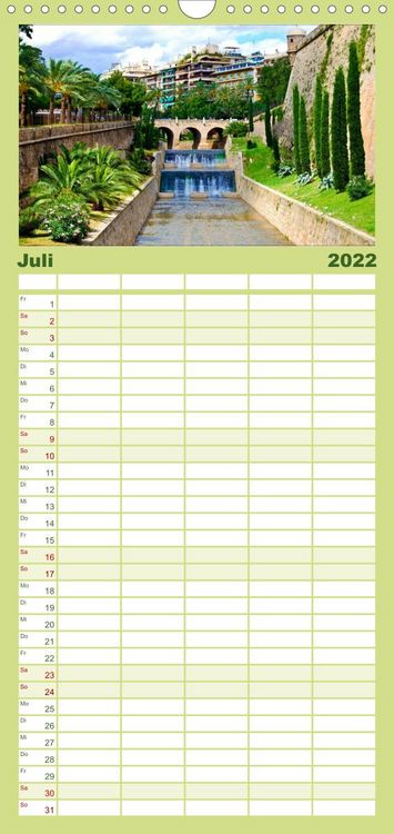 Produktbild: Familienplaner MALLORCA zum VERLIEBEN (Wandkalender 2022 , 21 cm x 45 cm, hoch)