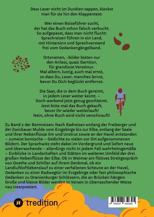 Produktbild: Reimreisen 2 - Von Ortsnamen und Ortsansichten zu hintergr&uuml;ndigen und grundlosen Gedichten mit Sprachwitz