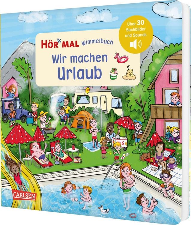 Produktbild: H&ouml;r mal (Soundbuch): Wimmelbuch: Wir machen Urlaub