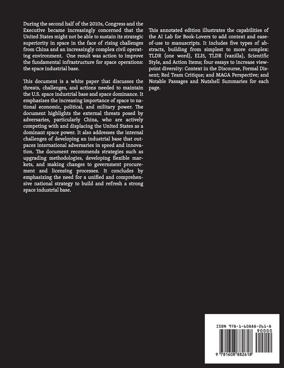 Produktbild: State of The Space Industrial Base 2019