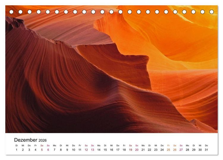 Produktbild: AMERIKA RUNDREISE Bildsch&ouml;n und Aufregend. Entdecke den S&uuml;dwesten der USA (Tischkalender 2026 DIN A5 quer), CALVENDO Monatskalender