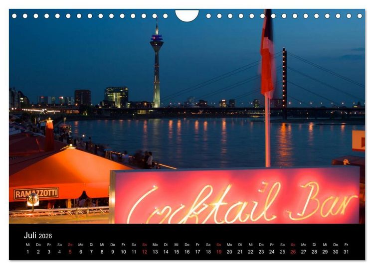 Produktbild: D&uuml;sseldorf 2026 (Wandkalender 2026 DIN A4 quer), CALVENDO Monatskalender