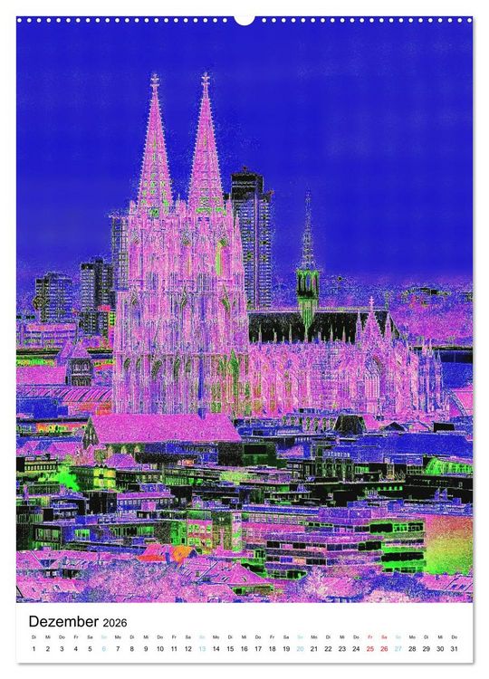 Produktbild: K&ouml;ln "in Hochform" (Wandkalender 2026 DIN A2 hoch), CALVENDO Monatskalender
