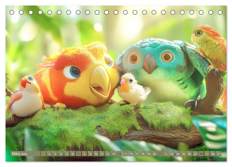 Produktbild: Kleine Wunderwelt - Kinderkalender (Tischkalender 2026 DIN A5 quer), CALVENDO Monatskalender