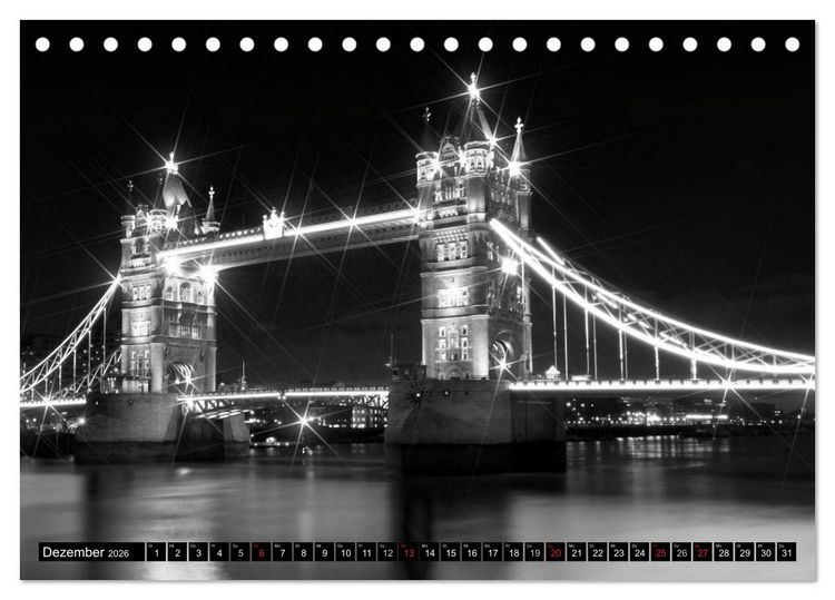 Produktbild: LONDON Stadtansichten (Tischkalender 2026 DIN A5 quer), CALVENDO Monatskalender