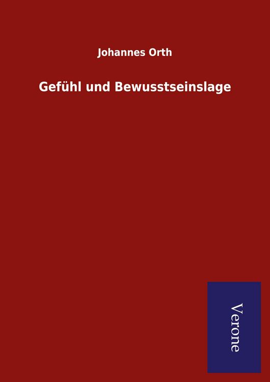 Produktbild: Gef&uuml;hl und Bewusstseinslage