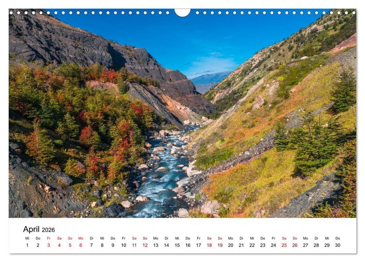 Produktbild: Patagonien, Torres del Paine Nationalpark: Am Rand der Welt (Wandkalender 2026 DIN A3 quer), CALVENDO Monatskalender
