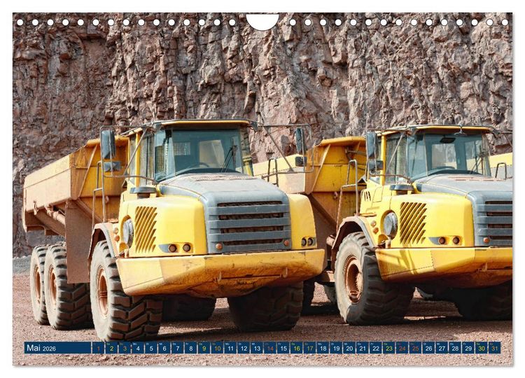 Produktbild: Bergbau - Die Faszination der riesigen Maschinen (Wandkalender 2026 DIN A4 quer), CALVENDO Monatskalender