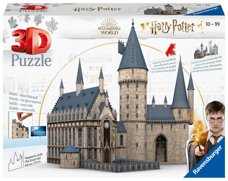 Produktbild: Ravensburger 3D Puzzle 11259 - Harry Potter Hogwarts Schloss - Die Gro&szlig;e Halle - F&uuml;r alle Harry Potter Fans ab 10 Jahren