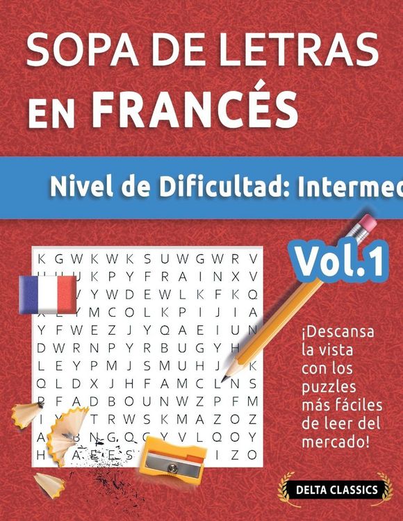 Produktbild: SOPA DE LETRAS EN FRANC&Eacute;S - NIVEL DE DIFICULTAD