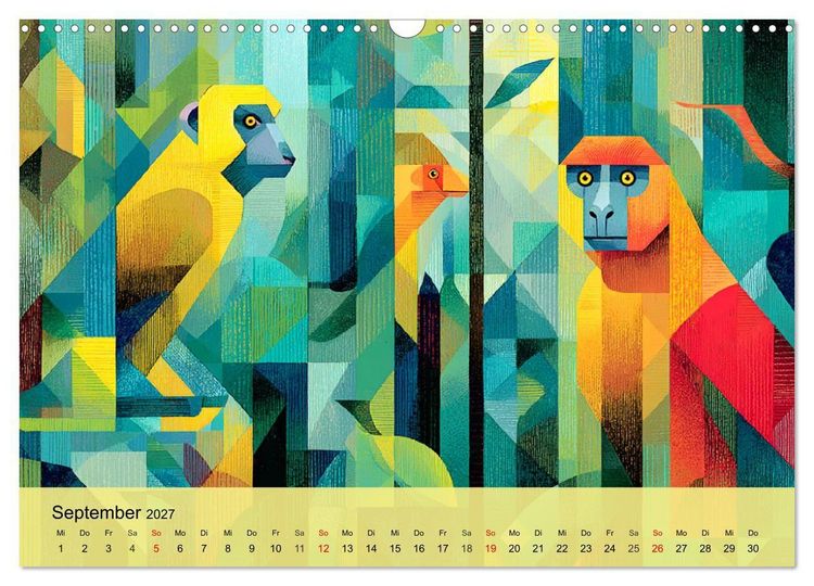 Produktbild: Leuchtender Urwald. Dschungel zwischen Form und Wildnis (Wandkalender 2027 DIN A3 quer), CALVENDO Monatskalender