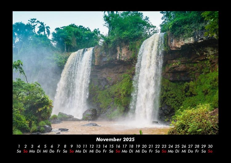 Produktbild: Wasserf&auml;lle 2025 Fotokalender DIN A3