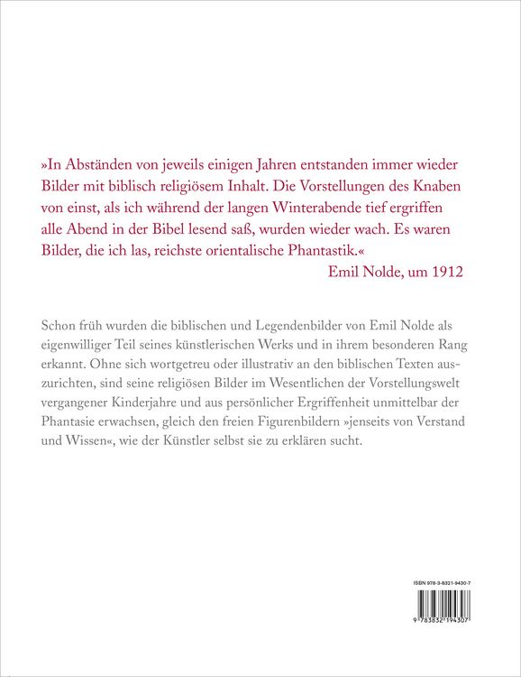 Produktbild: Emil Nolde. Die religi&ouml;sen Bilder