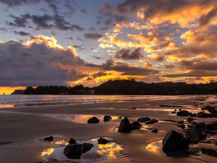 Produktbild: CALVENDO Puzzle Neuseeland - Mercury Bay | 1000 Teile Lege-Gr&ouml;&szlig;e 64x48cm Foto-Puzzle f&uuml;r gl&uuml;ckliche Stunden