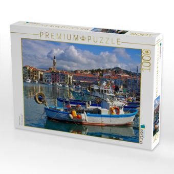Produktbild: CALVENDO Puzzle Hafen in Imperia | 1000 Teile Lege-Gr&ouml;&szlig;e 64x48cm Foto-Puzzle f&uuml;r gl&uuml;ckliche Stunden
