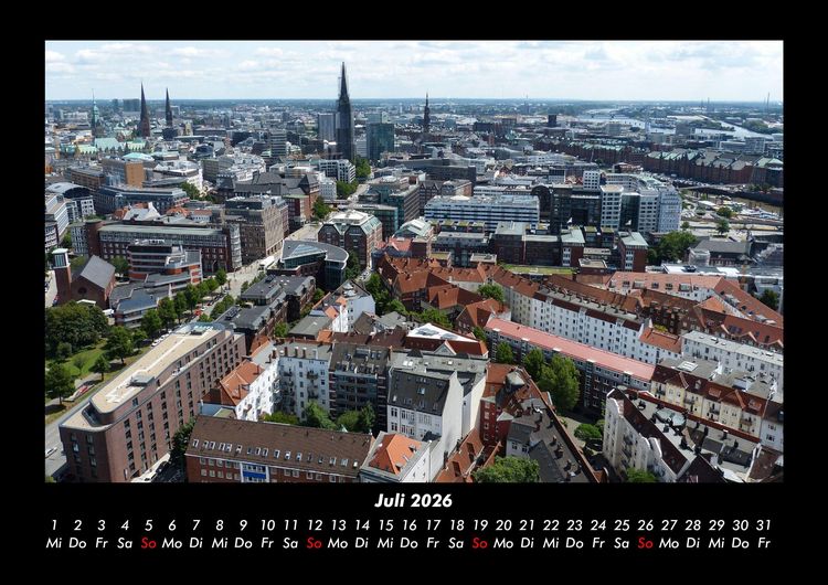 Produktbild: Hamburg 2026 Fotokalender DIN A3