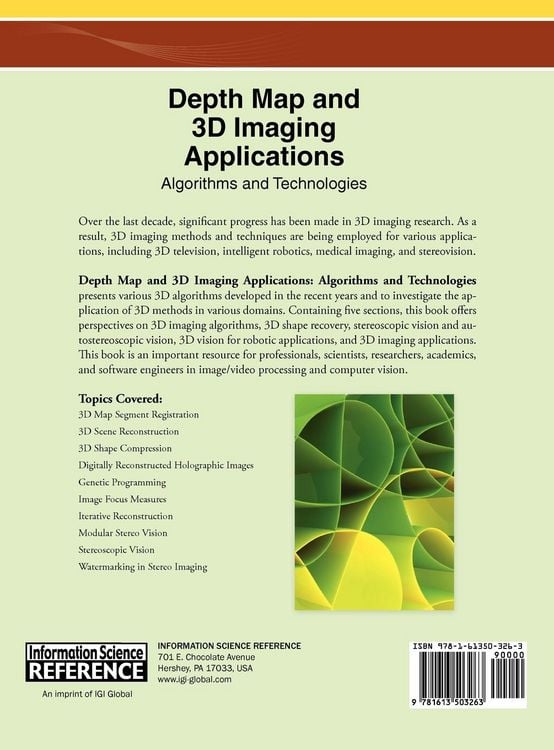 Produktbild: Depth Map and 3D Imaging Applications