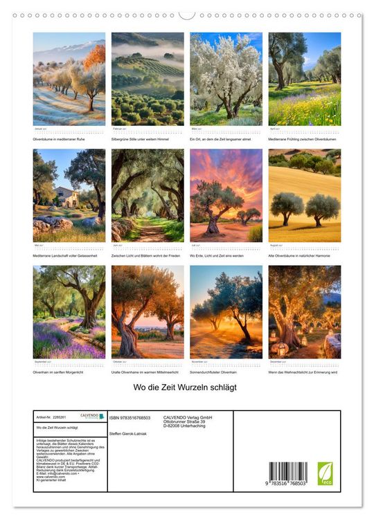 Produktbild: Wo die Zeit Wurzeln schl&auml;gt (hochwertiger Premium Wandkalender 2027 DIN A2 hoch), Kunstdruck in Hochglanz