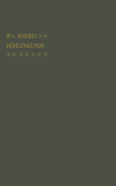 Produktbild: H&ouml;hlenkunde mit Ber&uuml;cksichtigung der Karstph&auml;nomene