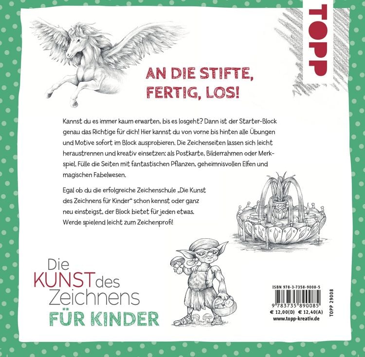 Produktbild: Die Kunst des Zeichnens f&uuml;r Kinder Starter-Block - Fantasy