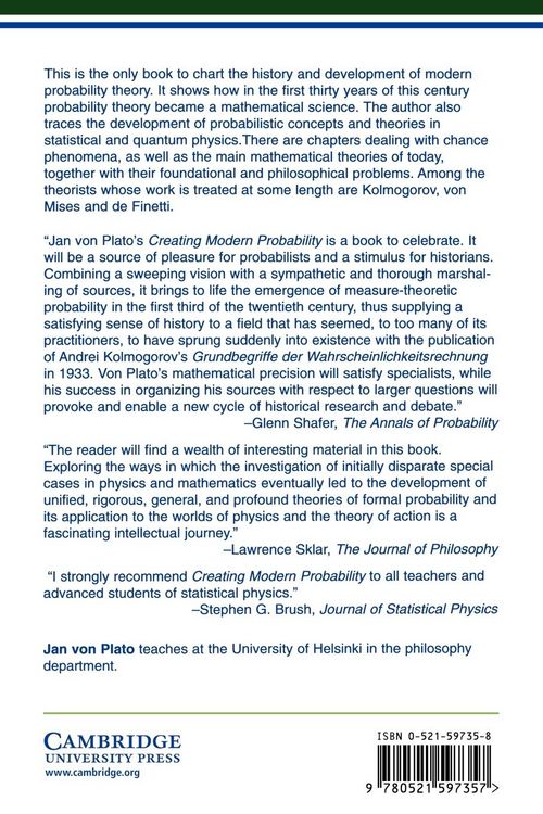 Produktbild: Creating Modern Probability