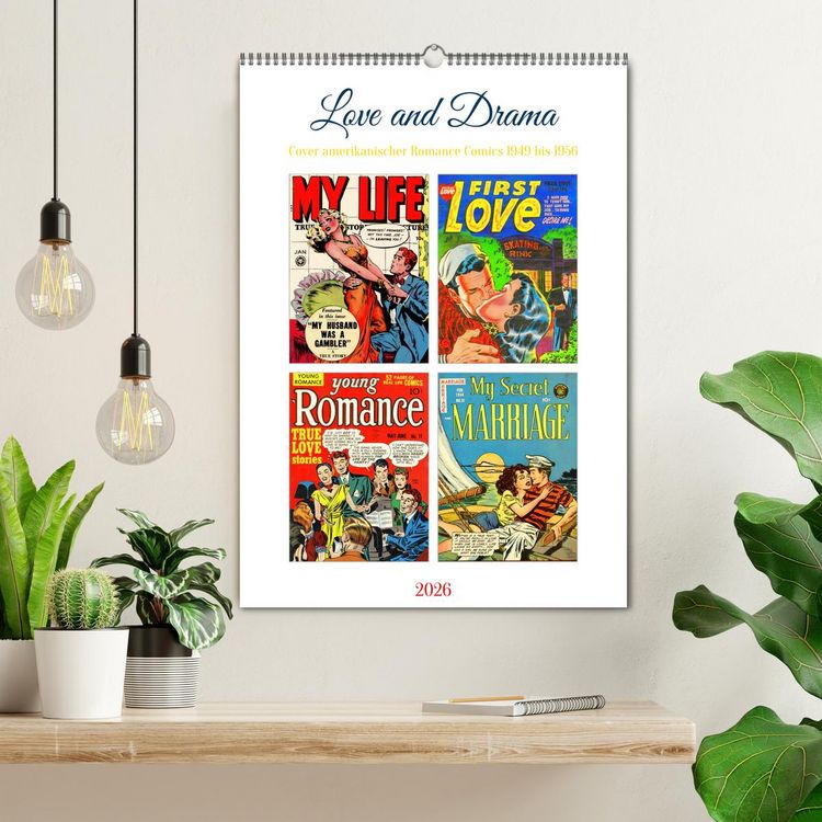 Produktbild: Love and Drama (Wandkalender 2026 DIN A2 hoch), CALVENDO Monatskalender