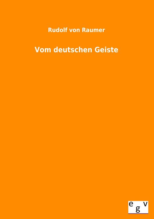 Produktbild: Vom deutschen Geiste
