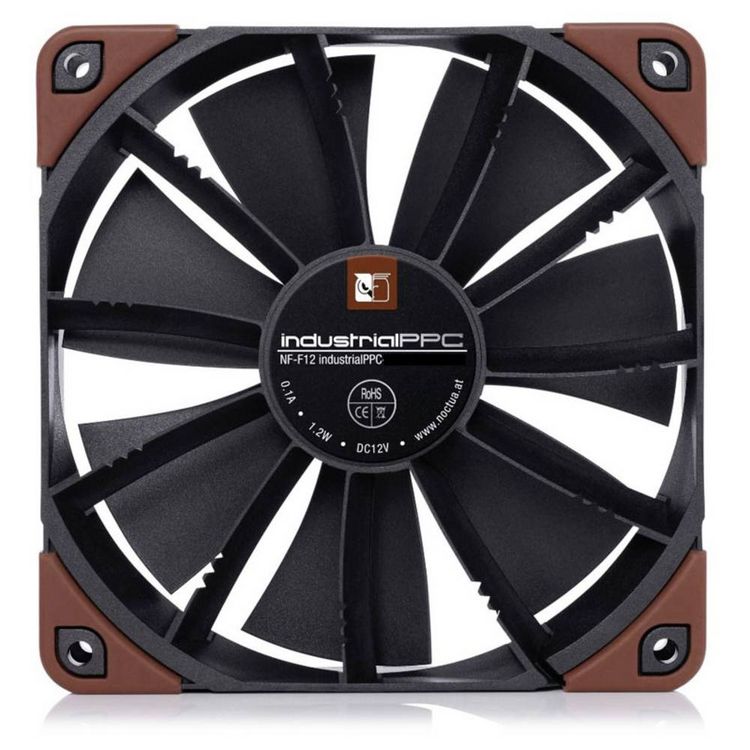Produktbild: Noctua Noctua NF-F12 industrialPPC-24V-2000 SP IP67 PWM - 120mm PC-Geh&auml;use-L&uuml;fter Braun (B x H x T) 120 x 120 x 25 mm