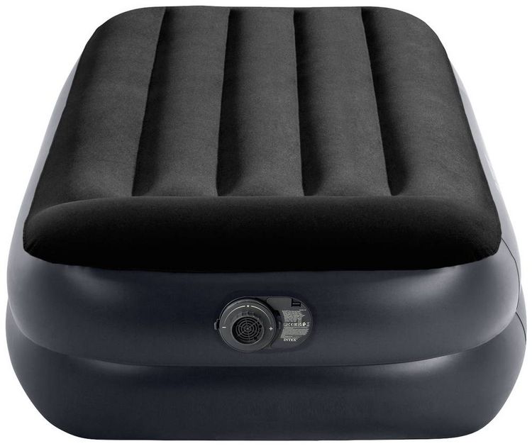 Produktbild: Intex 64122ND DuraBeam PillowRestRaised Luftbett (L x B x H) 191 x 99 x 42cm Schwarz